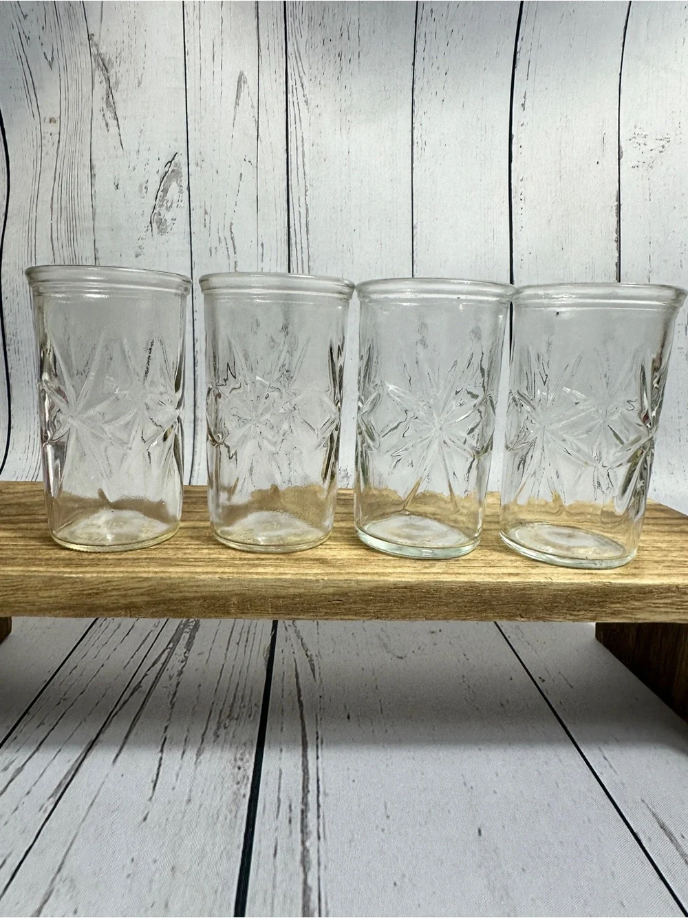 Vintage Ball Anchor Hocking Starburst  Juice Glass Set of 4